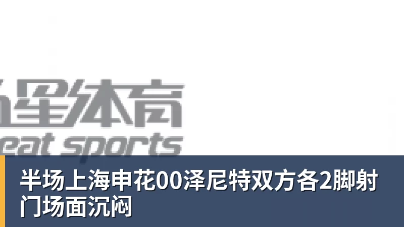 半场上海申花00泽尼特双方各2脚射门场面沉闷